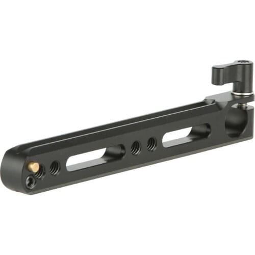 Safety Double NATO Rail with 15mm Rod Clamp 1/4" thread holes for DSLR 15mm Rod EVF Mount