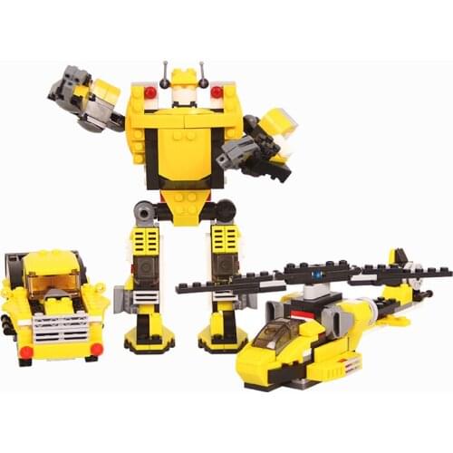 3 in1 Military 3D model building Blocks Action figure Airplane fighter helicopte car model building Boy kids toys gift juguetes