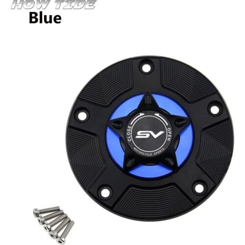 SV1000 Gas Fuel Tank Cap for Suzuki SV1000/650/S SV1000S 2003-2013 Motorcycle CNC Quick Release Cover