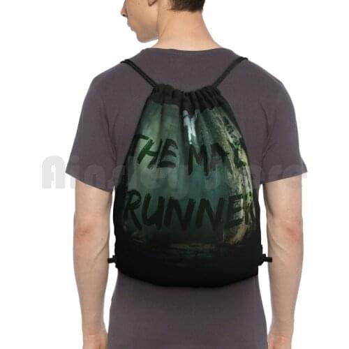 The Maze Runner Backpack Drawstring Bags Gym Bag Waterproof The Maze Runner Movies Tmr