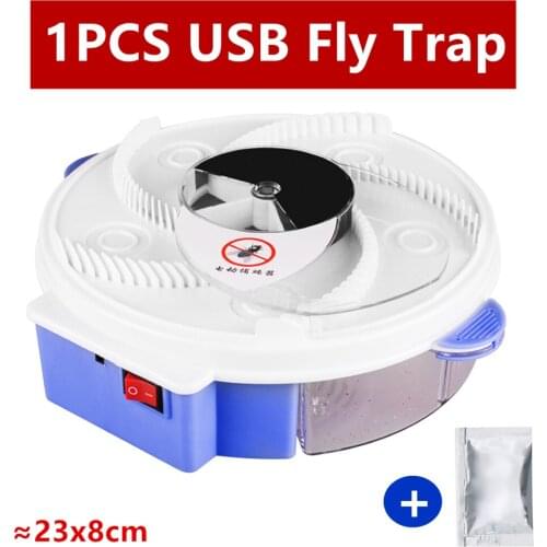 Electric USB Fly Catcher Upgraded Version Fly Killer Dewormer Automatic Trap Traps Food Fly Fly Catcher Kitchen Household Type
