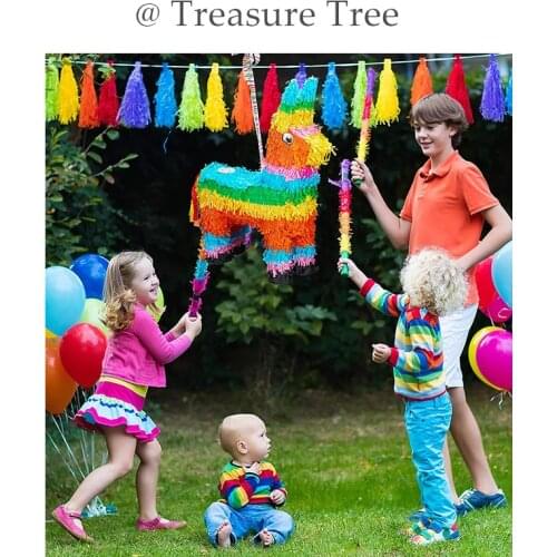 Small Rainbow Donkey Pinata Kids Birthday Party Beating Props Christmas Childrens Party Supplies