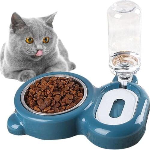 Stainless Steel Pet Cat Bowl Automatic Feeder Dog Drinking Fountain Water Dispenser Puppy Pet Drink and Food Bowls for Cat Dog
