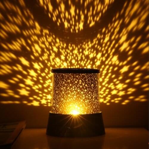 Room Novelty Night Light Projector Lamp Flashing Starry Moon Star Sky Projector Kids Baby Children Christmas Present Decorations