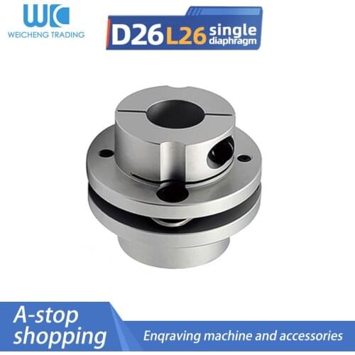 1pc D26 L26 flange type single diaphragm coupling high torque servo stepping motor motor screw step elastic coupling