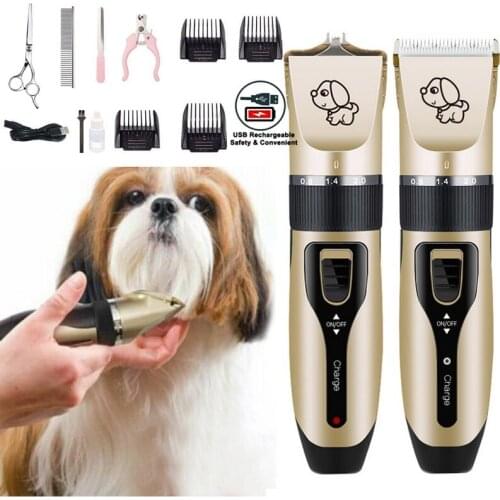 Rechargeable Low-noise Cat Dog Hair Trimmer Electrical Pet Hair Clipper Remover Cutter Grooming Pets Hair Cut Dropshipping