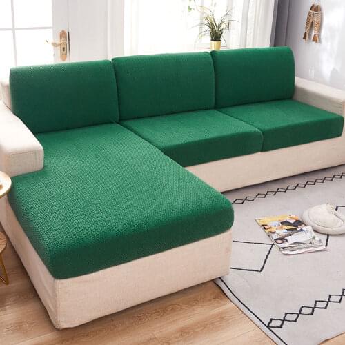Plush Sofa Seat Cushion Cover For Living Room Elastic Spandex Dust Proof Slipcover For Funda Couch Mattress Chaise Lounge