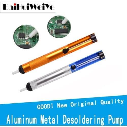 Professional Aluminum Metal Desoldering Pump Suction Tin Soldering Sucker Pen Removal Vacuum Solderi Iron Desolder Removal Tools