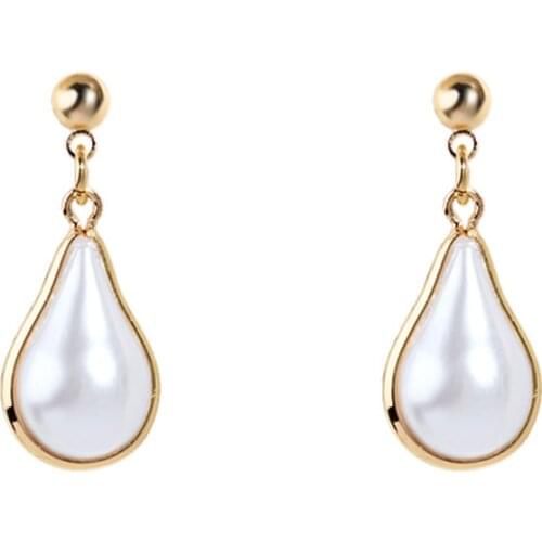 Water Droplet Pearl Earrings for Women Fashion 2020 Earrings Girl Wedding Party Gift Jewelry