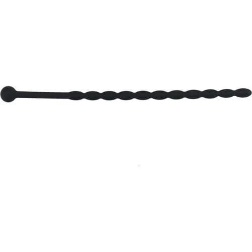 Silicone Urethral Plug Penis Extender Plug with Beads Urethral Sounds Fetish Sex Toy for Men Chastity Device Male Sounding Tool