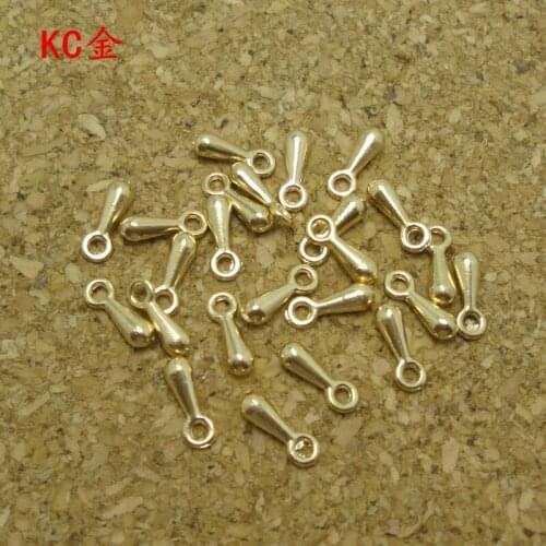Alloy 7mm Small Water Drop Jewelry Findings Connectors For Jewelry Making Necklaces Chain Bracelets zipper DIY Accessories clasp