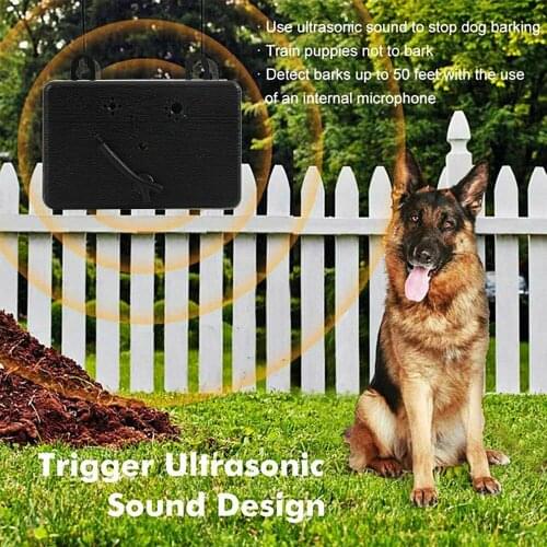 Dog Anti Barking Device Outdoor Dog Stop Bark Control Pet Ultrasonic Anti Barking Collars Repeller Training Device Supplies