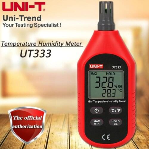 UNI-T UT333 Mini Temperature and Humidity Meter, Handheld Temperature and Humidity Meter