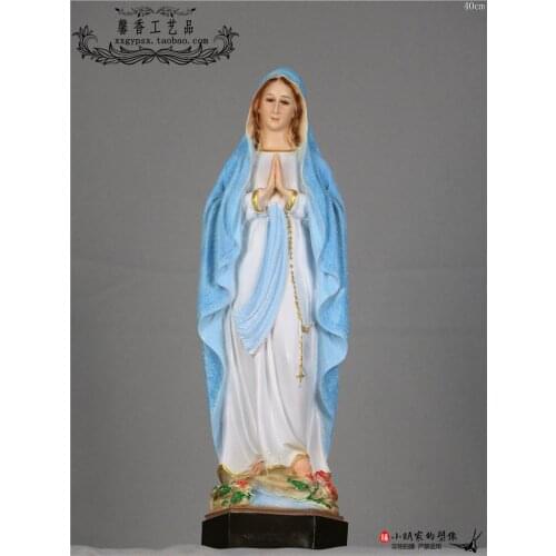 Height 40CM statue Mother Ruud Rosary Church family ornaments Cross Jesus Christian Catholic relic Handicraft decoration