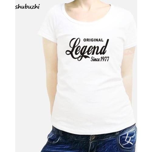 Birthday women t shirt gift year present born age made vintage funny 1977 40th Cool Casual pride women t shirt New sbz3065