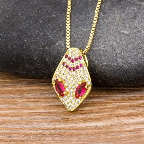 2020 New Design Snake Choker Necklace For Women Copper Zircon Gold Color Statement Necklace Best Party Wedding Jewelry Gift