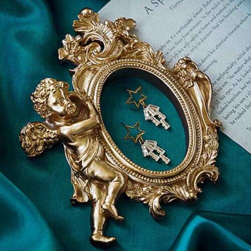 Golden Retro Photo Frame Nail Art Jewelry Decoration Home Decoration Photography Background Photo Props #2