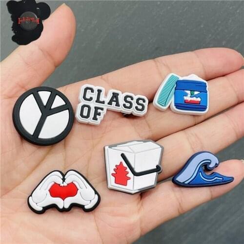 1PCS PVC Cute Cartoon Fridge Magnetic Sticker Peace And Love Class Of Waves Refrigerator Magnet Souvenir Gift Office Supplies