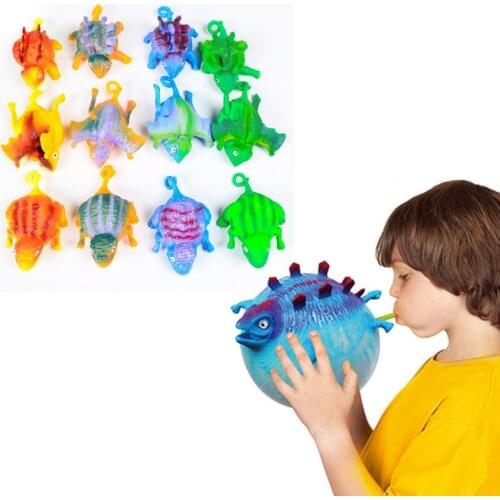 Inflatable Animal Balloon Squeeze Ball Children Funny Blowing Animals Toys dinosaur Anxiety Stress Relief Kids Gift 1pc