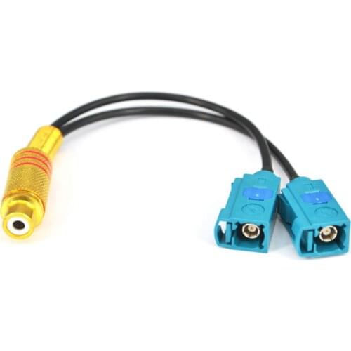 10 Pieces GPS Antenna Cable Dual Fakra Z Jack Female to RCA female Pigtail Y type Connector Splitter Combiner Cable RG174 10cm