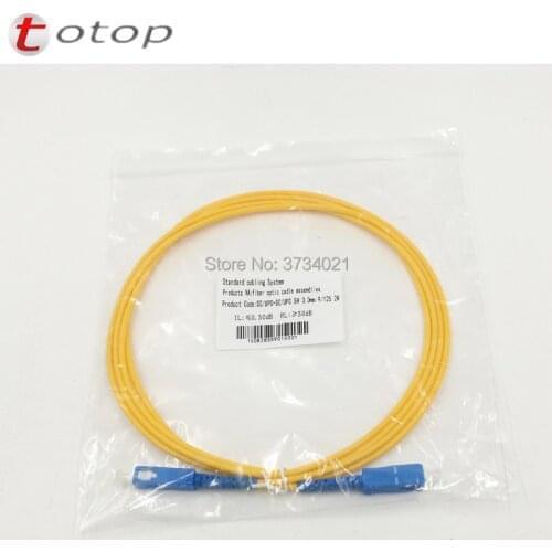 20Pcs FTTH fiber optic jumper cable SC UPC-SC UPC 2M Simplex mode fiber optic patch cord Cable
