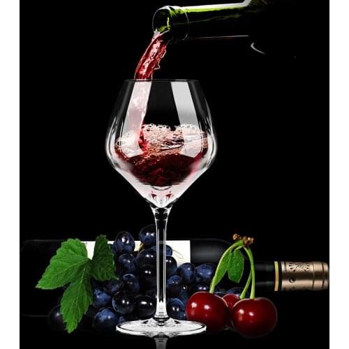 400-600ml Big Belly Wine Glass Red Wine Glass Lead-free Crystal Glass Burgundy Wine Glass Home Bar Goblet Sparkling Wine Cup