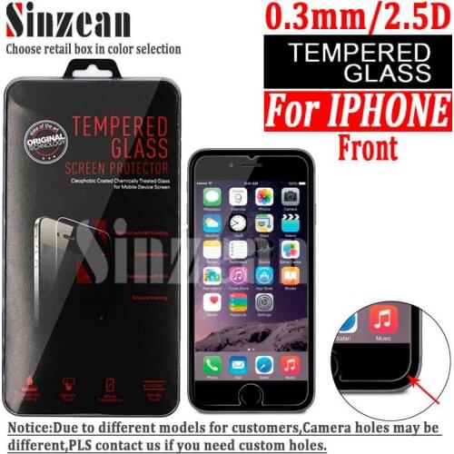 500PCS For iphone 12 PRO MAX/ 13promax/11 Pro/678 Plus/XS MAX/XR Tempered Glass screen protector clear 0.3MM/2.5D/9H