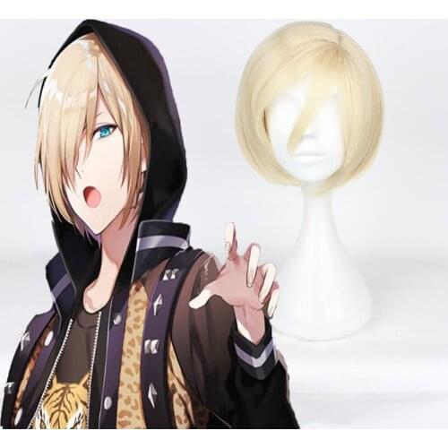 Anime Yuri!!! On Ice Cosplay Wig Yuri Plisetsky Yurio Cosplay Wigs Heat Resistant Synthetic Halloween Carnival Party Unisex Wigs