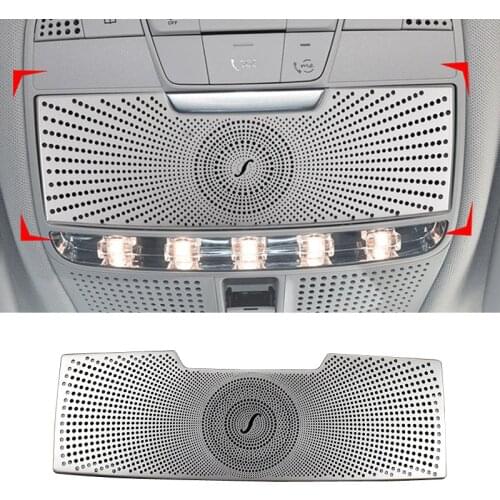 Car Reading Light Cover trim decoration strips Interior roof Lamp Frames auto accessories For Mercedes Benz C Class W205 GLC