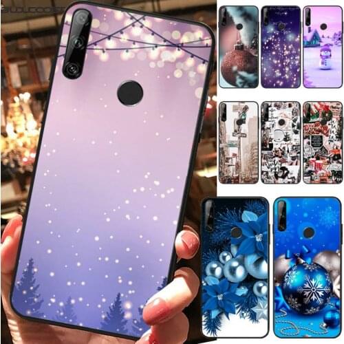 Riccu Christmas tree winter Phone Case For Huawei Y5 Y6 Y7 Y9 Prime Pro II 2019 2018 Honor 8 8X 9 lite View9
