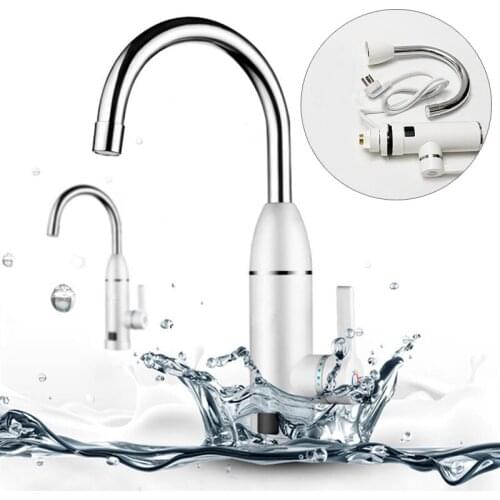 3000W Electric Hot Water Heater Faucet Water Dispenser Bath Faucet Kitchen Heating Dispenser Tap with LED Digital Display