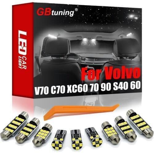 Premium Canbus LED For Volvo V70 V50 V60 XC60 70 90 C30 C70 S40 S60 S70 S80 S90 Vehicle Lamp Interior Reading Room Light Kit