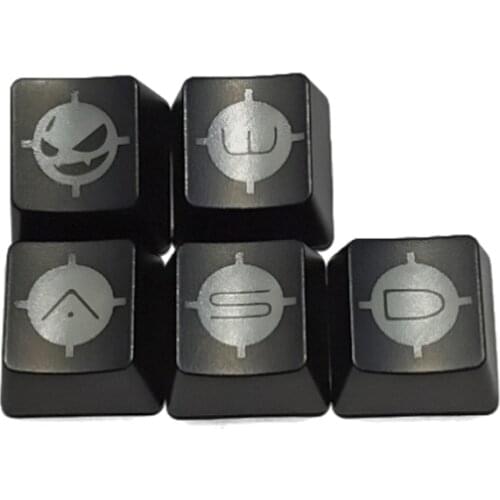 5Pcs ABS Keycap Mechanics Keyboard Keycap Small Devil keycaps ESC WASD Backlight KeyCap H052