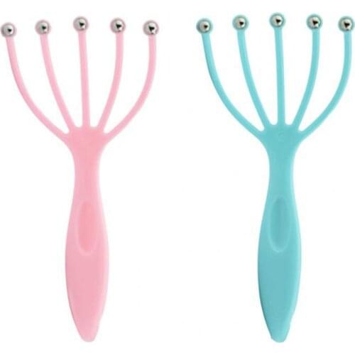 Best Selling Head Massager Five Finger Ball Plastic Scalp Massager Relieve Pressure Itch Massager For Head Rake Head Skin