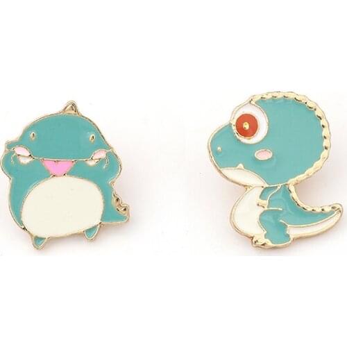 Cute little dinosaur Metal Enamel Pins and Brooches for Women Men Lapel pin backpack bags badge kids Gifts