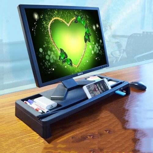 Multi-function Desktop Monitor Stand Computer Screen Riser Wood Shelf Plinth Strong Laptop Stand Desk Holder For Notebook TV