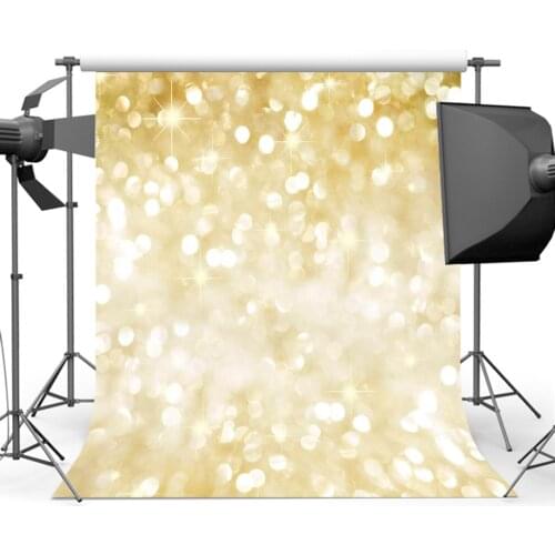 Mehofoto Gold Glitter Background Bokeh Shining Backdrop for Photography Sparky Props Photo Shoot Y-640