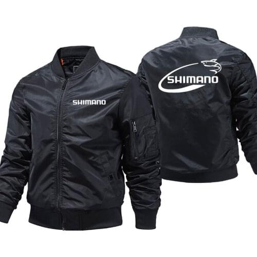 Fashion Shimano Fishing Jackets Bomber Jacket Men Baseball uniform Pilot Air Force Waterproof Winter Coat S-5XL Streetwear