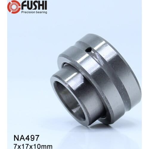 NA497 Bearing 7*17*10 mm ( 1 PC ) Solid Collar Needle Roller Bearings With Inner Ring 4524097 NA49/7 Bearing