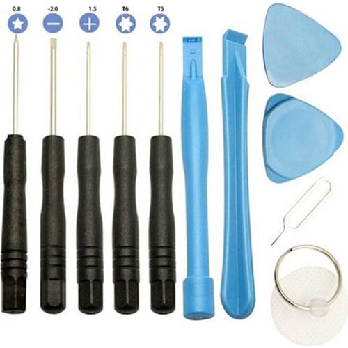 11 in 1 Mobile Phones Opening Screen Pry Tools Repair Kit Mini Screwdrivers telephone Tools Set For iPhone Samsung HTC
