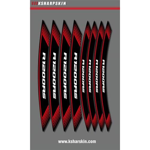For R12000RS Motorcycle wheel sticker stripe logo tire decoration inner edge reflection decal