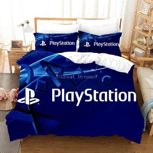 New Arrival Blue Playstion Printing Bedding set Gamepad Duvet Cover For Kids Boys Gift With Pillowcases Home Decor 2/3 Pieces