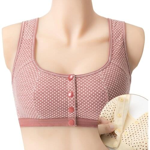 New women bra female Front Closure Women Bra Middle-aged Brassiere Underwear Maternity Nursing Bralette Lingerie Plus size Bras