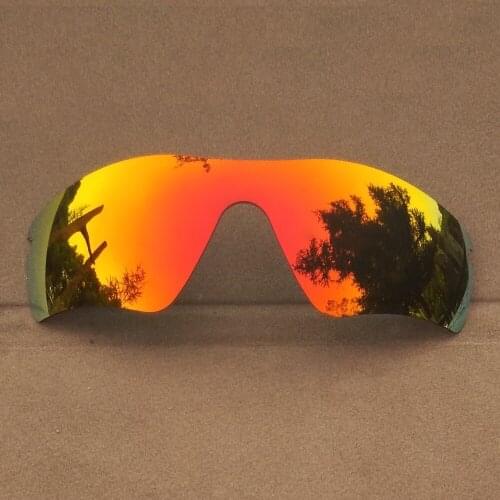 Orange Red Mirrored Replacement Lenses for Radarlock Path Sunglasses Frame 100% UVA & UVB Anti-Reflective