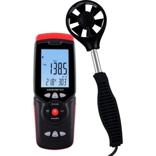 Portable Anemometer Professional Datalogger Wind Speed Velocity Air Flow Wind Direction Humidity Measurement w/ USB Cable