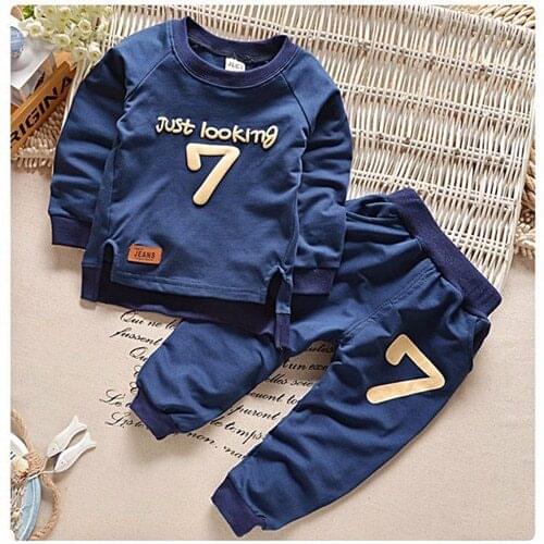 Sale 2018 New Childrens Boys And Girls Spring Warm Pants Long Sleeved T Sleeve + 2 Korean Children Fashion Sportswear Boy Girl