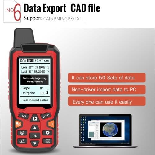 Handheld USB GPS Navigation Track Land Area Meter 2.4 inch Display Land Survey 100-240V Land Navigation ZL-180