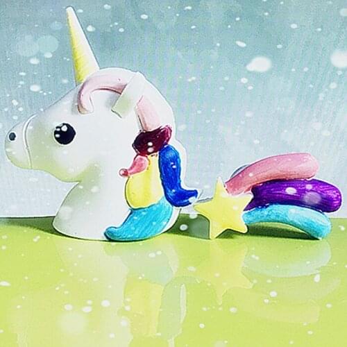 Unicorn Meteor silicone mold rainbow horse aroma plaster mold DIY handmade car outlet clamps
