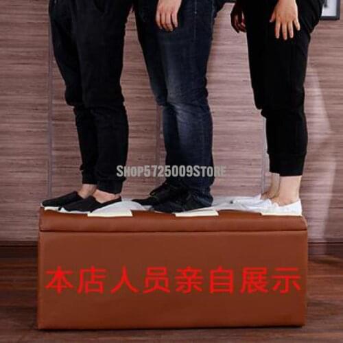 Clothing Store Fitting Room Stool Rest Bench Bench Storage Shoe Changing Stool Sofa Stool Small Leather Pier Footstool Package