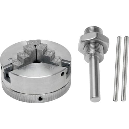 77UD Zinc Alloy Lathe Chuck Self Centering Clamp Accessory for Electric Hammer Drill Connecting Rod for Engineering Use